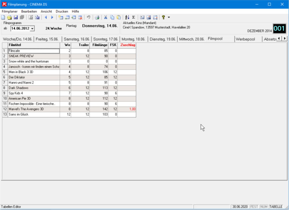 Filmplaner Filmpool